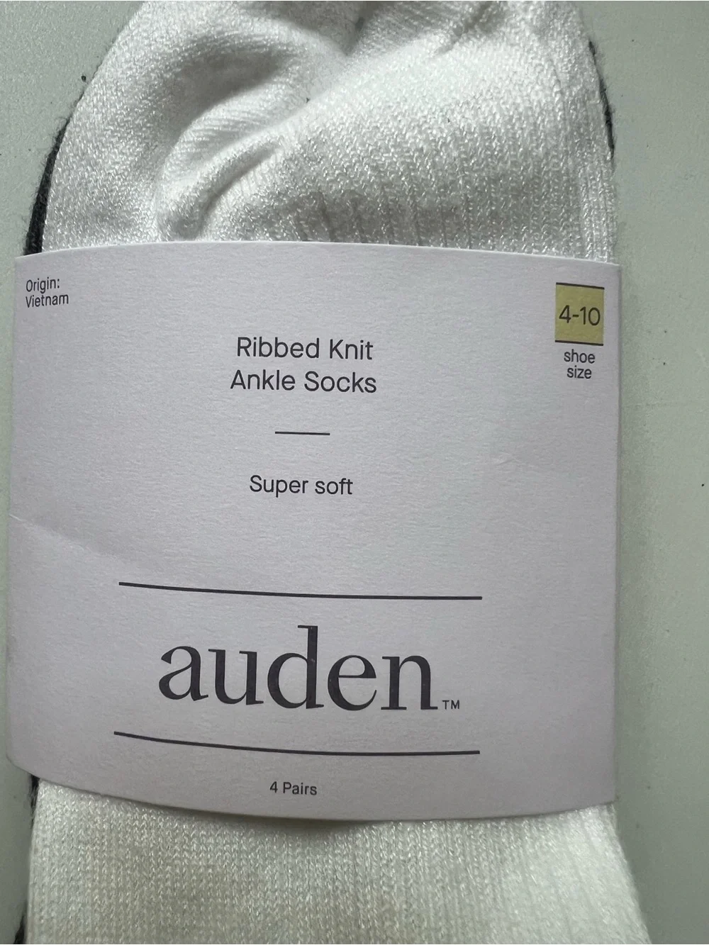 Women's Ultra Soft Everyday Rib-Knit 4pk Ankle Socks